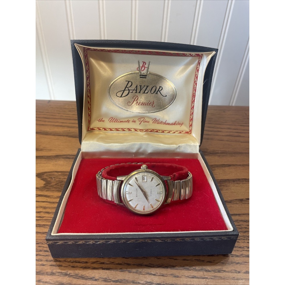 VTG 10k GF Baylor 17 Jewel Men's Mechanical Wristwatch USA 50g Scrap/Parts Only